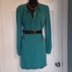 100% silk DVF dress/long blouse